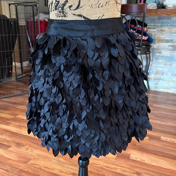 Kardashian Kollection Dresses & Skirts - Size L black skirt with 3D pieces all over it